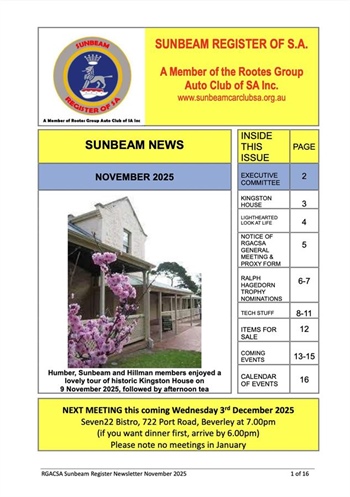 NOVEMBER 2025 Newsletter